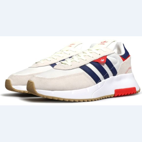 New adidas Originals Retropy Mens athletic shoes sneaker white navy red sz 8-12 - Picture 6 of 7